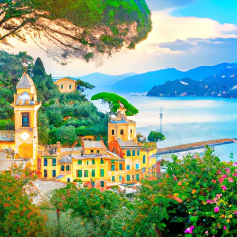 Escape to Coastal Bliss&#58; Discover the Enchanting Charms of Paraggi Beach in Autumnal Portofino