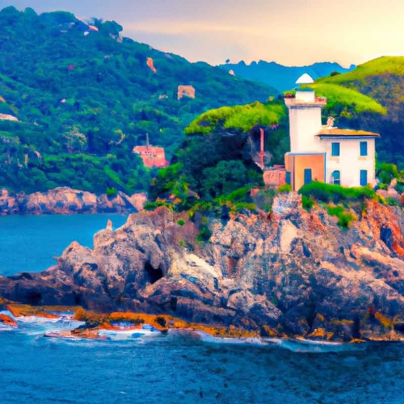 Exploring Portofino's Beauty&#58; Portofino Lighthouse&#44; Brown Castle&#44; Paraggi Beach&#44; Church of St. Martin